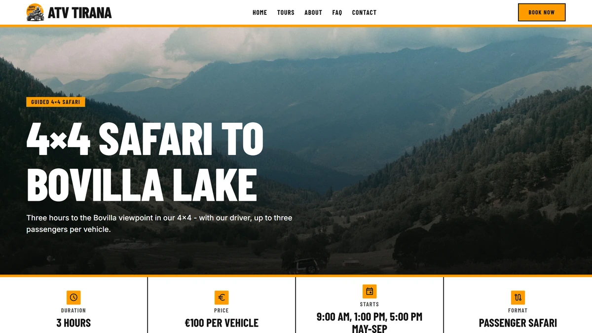 ATV Tirana - A single tour