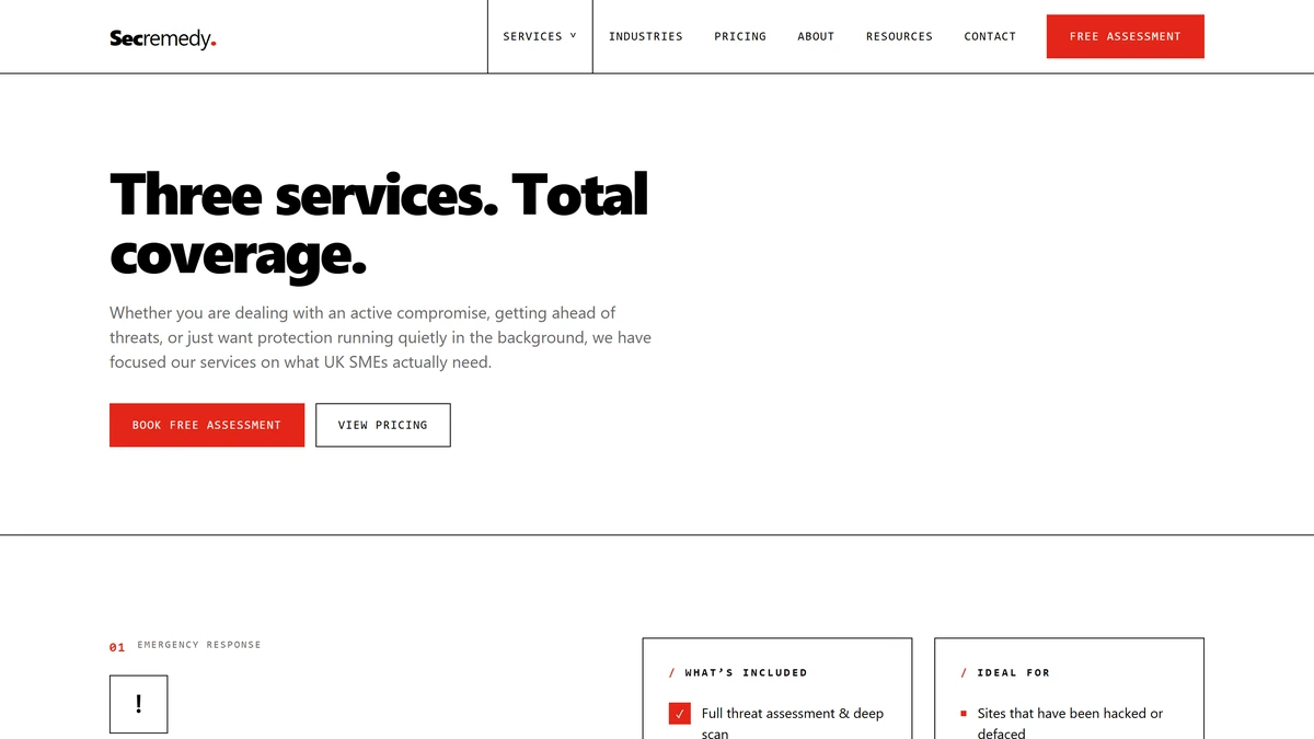 Secremedy - Services