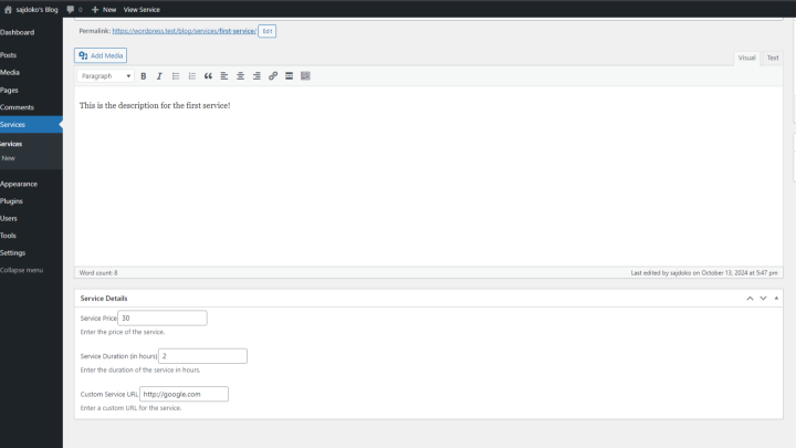 How to Create a ‘Services’ Custom Post Type with Meta Boxes in WordPress