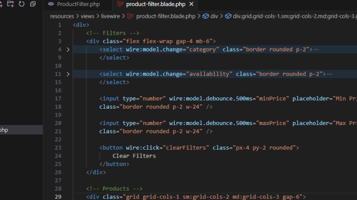 Enhancing the Livewire Product Filter: Advanced Features – Part 3