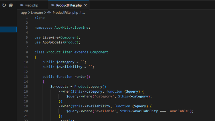 Building the Core of a Livewire Product Filter – Part 2