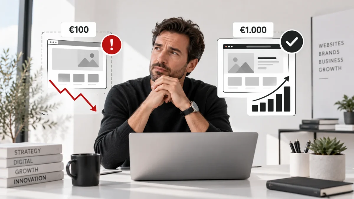 The Hidden Cost of Cheap or “Free” Websites: Why €100 Web Design Costs €3,000 Later